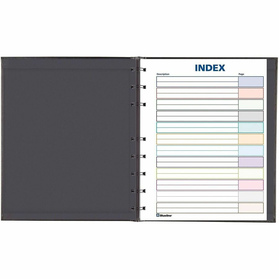 Blueline NotePro Ruled Notebook - Julian Dates - Daily - 7:00 AM to 8:00 PM - Half-hourly - 7 5/8" x 9 1/2" Sheet Size -