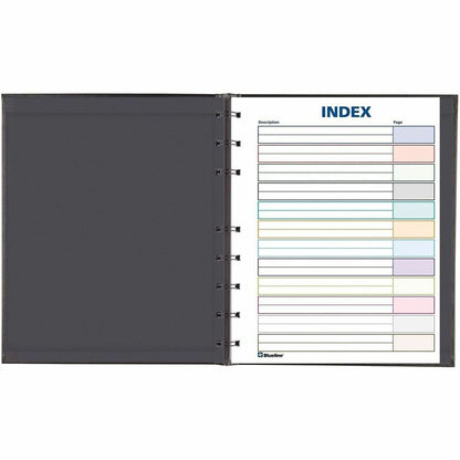 Blueline NotePro Ruled Notebook - Julian Dates - Daily - 7:00 AM to 8:00 PM - Half-hourly - 7 5/8" x 9 1/2" Sheet Size -