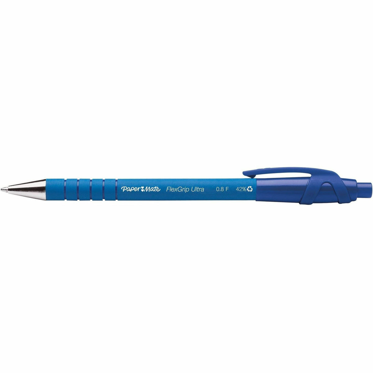 Paper Mate Flexgrip Ultra Retractable Pens - Fine Pen Point - Refillable - Retractable - Blue Ink - Alcohol Based - Rubb