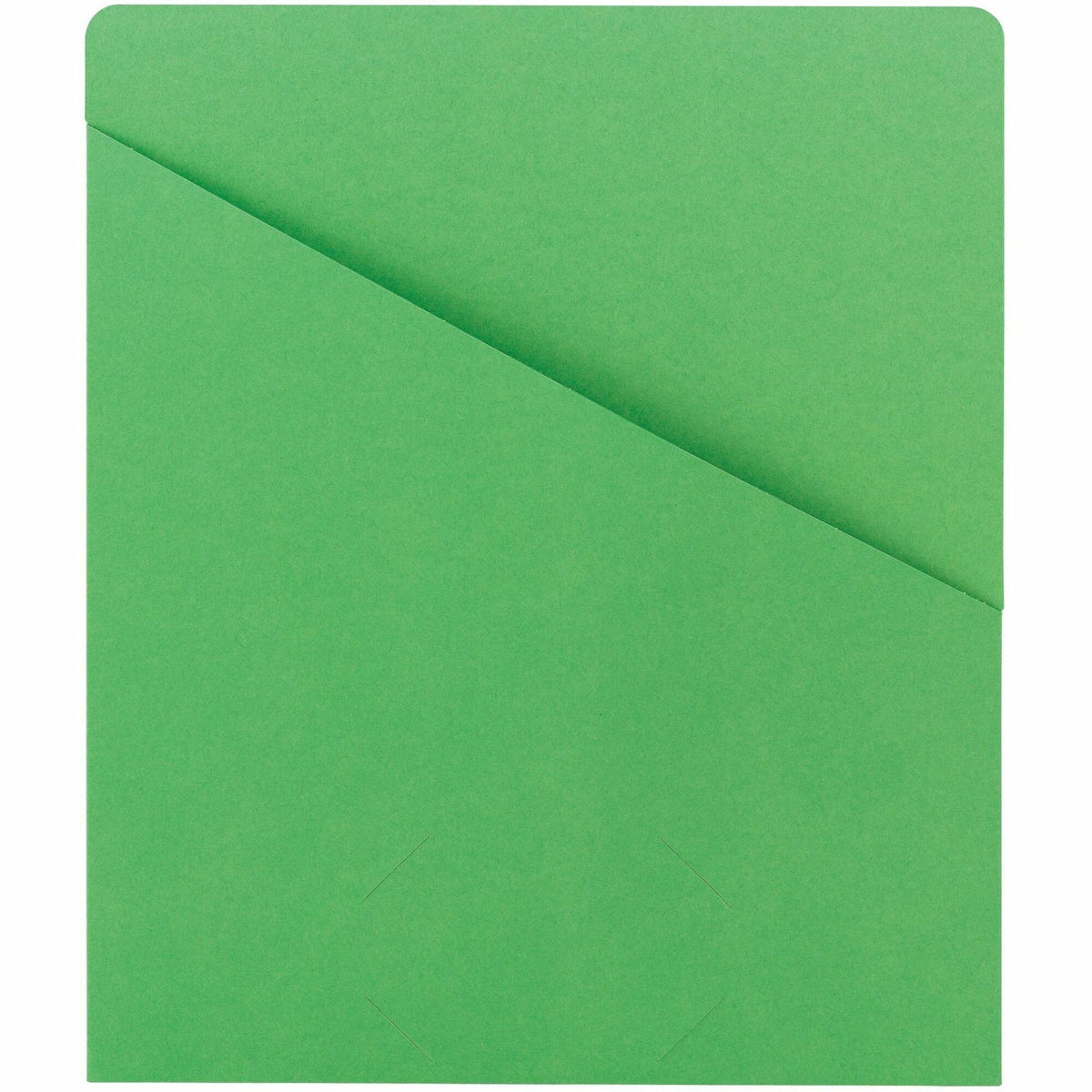 Smead Letter Recycled File Jacket - 8 1/2" x 11" - 1 Front Pocket - 11 pt. - Green - 10% Recycled - 25 / Pack