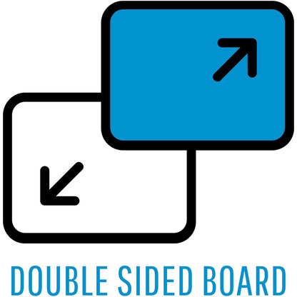 MasterVision Interchangeable Floor Pedestal Sign - 1 Each