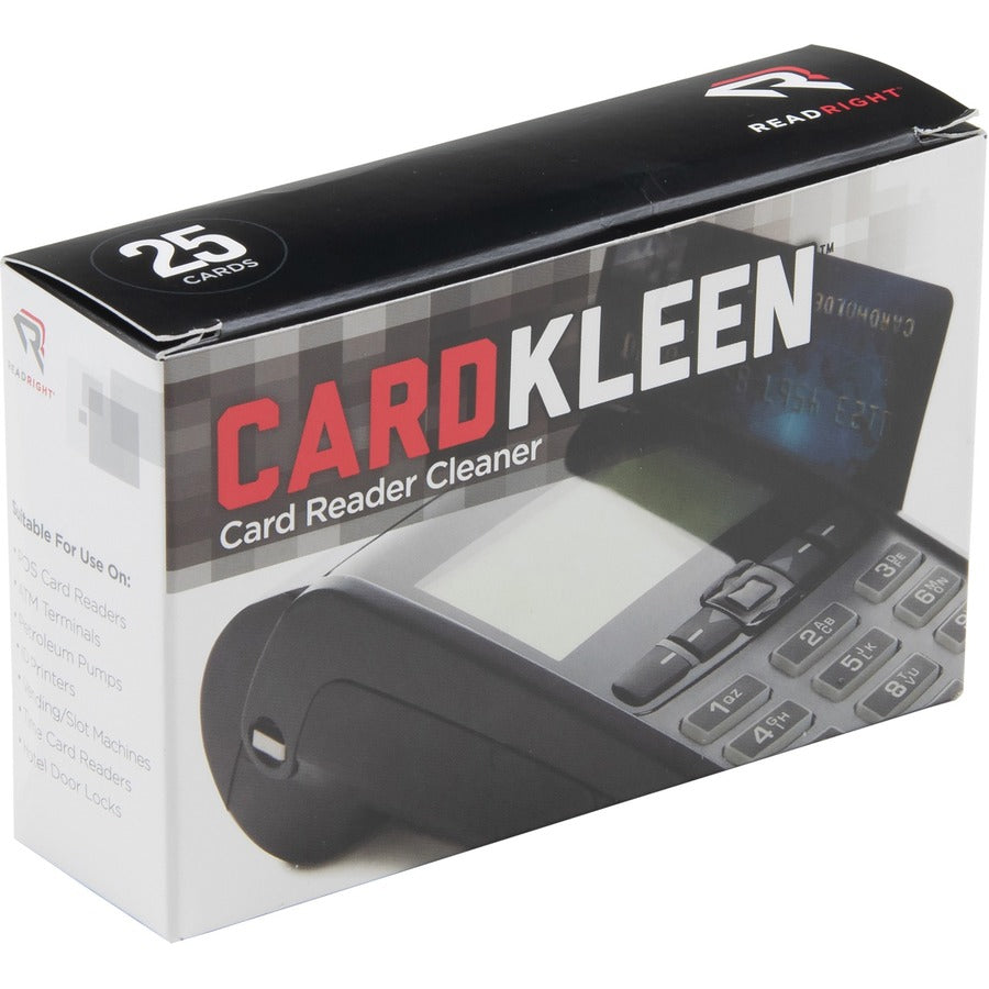 Read Right CardKleen - For Magnetic Card Reader - Non-abrasive - 1 Box