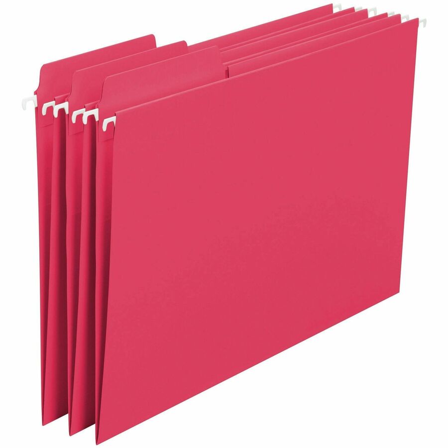Smead FasTab 1/3 Tab Cut Letter Recycled Hanging Folder - 8 1/2" x 11" - 3/4" Expansion - Top Tab Location - Assorted Ta