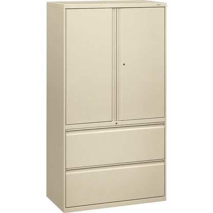 HON Brigade 800 H885LS Lateral File - 64.3" Height x 36" Width x 18" Depth - Total Drawer(s): 2 - 3 Shelve(s) - Finish: 