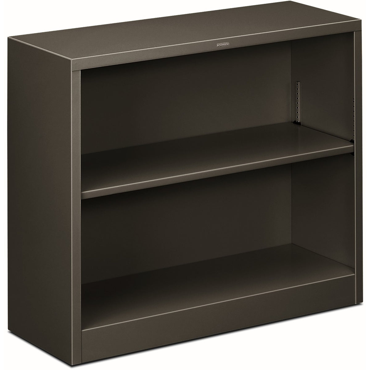 HON Brigade Steel Bookcase - 2 Shelf(ves) - 29" Height x 34.50" Width x 12.62" Depth - Adjustable Shelf, Reinforced, Wel