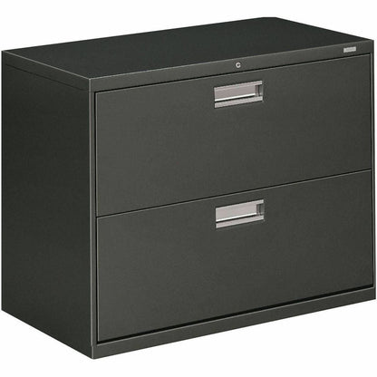 HON Brigade 600 H682 Lateral File - 28.4" Height x 36" Width x 18" Depth - Total Drawer(s): 2 - Finish: Charcoal - 1 Eac
