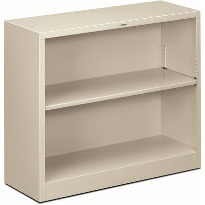 HON Brigade Steel Bookcase - 2 Shelf(ves) - 29" Height x 34.50" Width x 12.62" Depth - Adjustable Shelf, Reinforced, Wel