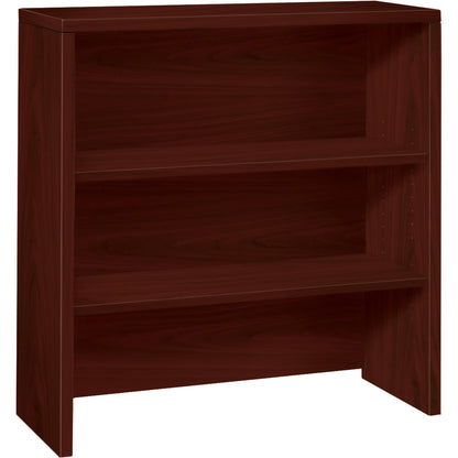 HON 10500 H105292 Bookcase Hutch - 37.1" Height x 36" Width x 14.6" Depth - 2 Shelve(s) - Flat Edge - Finish: Mahogany -