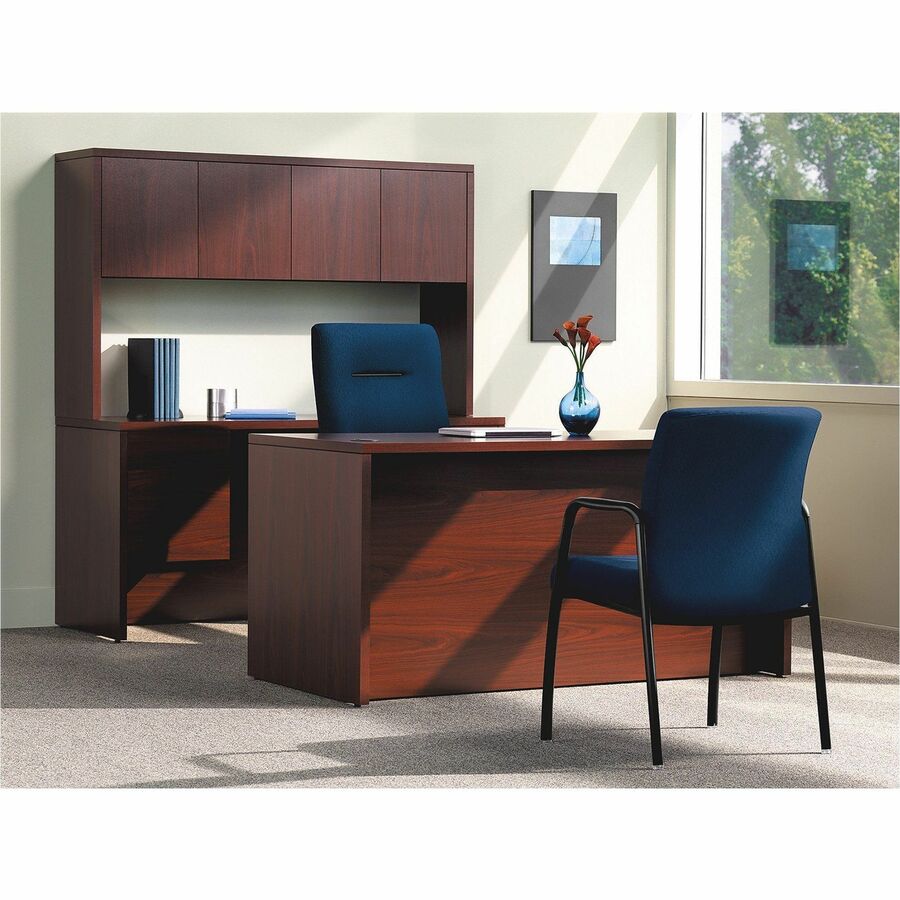 HON 10500 H105292 Bookcase Hutch - 37.1" Height x 36" Width x 14.6" Depth - 2 Shelve(s) - Flat Edge - Finish: Mahogany -
