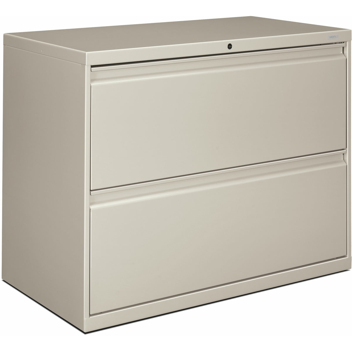 HON Brigade 800 H882 Lateral File - 28.4" Height x 36" Width x 19.3" Depth - Total Drawer(s): 2 - Finish: Light Gray - 1