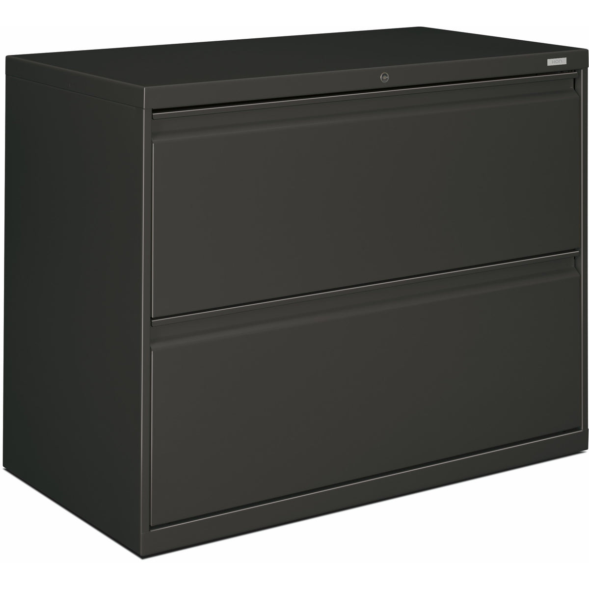HON Brigade 800 H882 Lateral File - 28.4" Height x 36" Width x 19.3" Depth - Total Drawer(s): 2 - Finish: Charcoal - 1 E