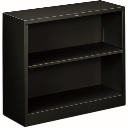 HON Brigade Steel Bookcase - 2 Shelf(ves) - 29" Height x 34.50" Width x 12.62" Depth - Adjustable Shelf, Reinforced, Wel