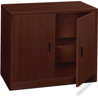 HON 10500 H105291 Storage Cabinet - 29.5" Height x 36" Width x 20" Depth - 2 Door(s) - Flat Edge - Finish: Mahogany - 1 