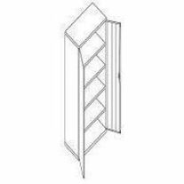 HON Brigade HSC2472 Storage Cabinet - 36" Width x 24.1" Depth x 72" Height - 5 x Shelf(ves) - Hinged Door(s) - 564.38 lb