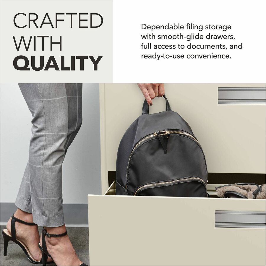HON Brigade 600 H684 Lateral File - 53.3" Height x 36" Width x 18" Depth - Total Drawer(s): 4 - Finish: Putty - 1 Each