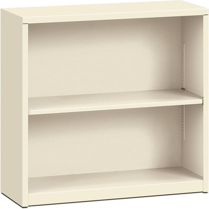HON Brigade Steel Bookcase - 2 Shelf(ves) - 29" Height x 34.50" Width x 12.62" Depth - Adjustable Shelf, Reinforced, Wel