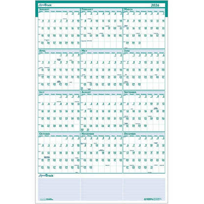 House of Doolittle Express Track Yearly Laminated Planner - Julian Dates - Yearly - 12 Month - January 2027 to December 