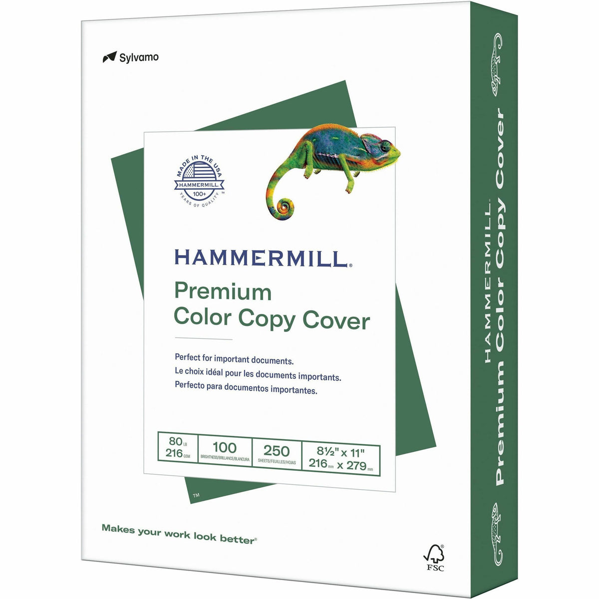Hammermill Premium Color Copy Cover - White - 100 Brightness - Letter - 8 1/2" x 11" - 80 lb Basis Weight - Extra Smooth