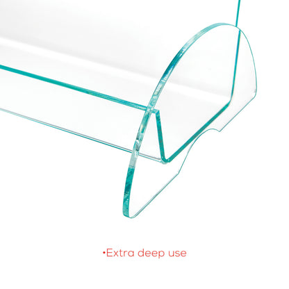 Deflecto Euro-Style DocuHolder - 8" Height x 4.50" Width x 3.75" Depth - Durable, Lightweight - Clear - Glass, Plastic, 