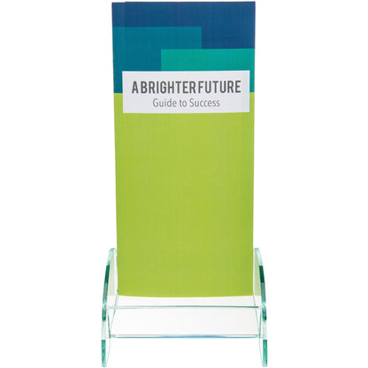 Deflecto Euro-Style DocuHolder - 8" Height x 4.50" Width x 3.75" Depth - Durable, Lightweight - Clear - Glass, Plastic, 