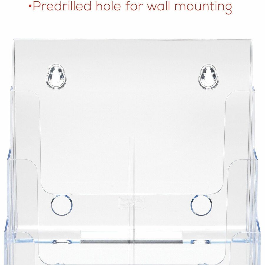 Deflecto Multi-Compartment DocuHolder - 920 x Sheet - 4 Compartment(s) - Compartment Size : 1.57" - 13.50" Height x 9.25