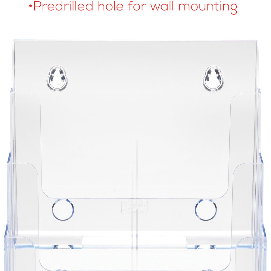 Deflecto Multi-Compartment DocuHolder - 920 x Sheet - 4 Compartment(s) - Compartment Size : 1.57" - 13.50" Height x 9.25