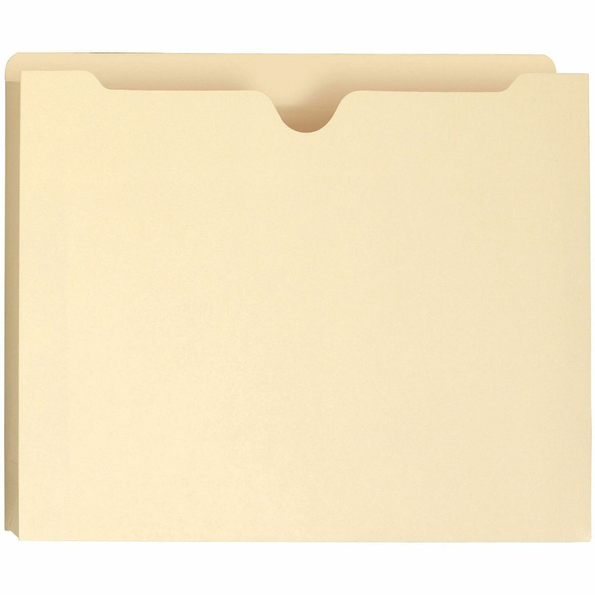 Smead Straight Tab Cut Letter Recycled File Jacket - 8 1/2" x 11" - 2" Expansion - Top Tab Location - 11 pt. - 2 Plys - 