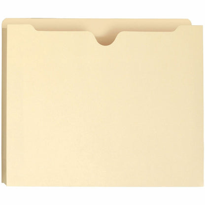 Smead Straight Tab Cut Letter Recycled File Jacket - 8 1/2" x 11" - 2" Expansion - Top Tab Location - 11 pt. - 2 Plys - 