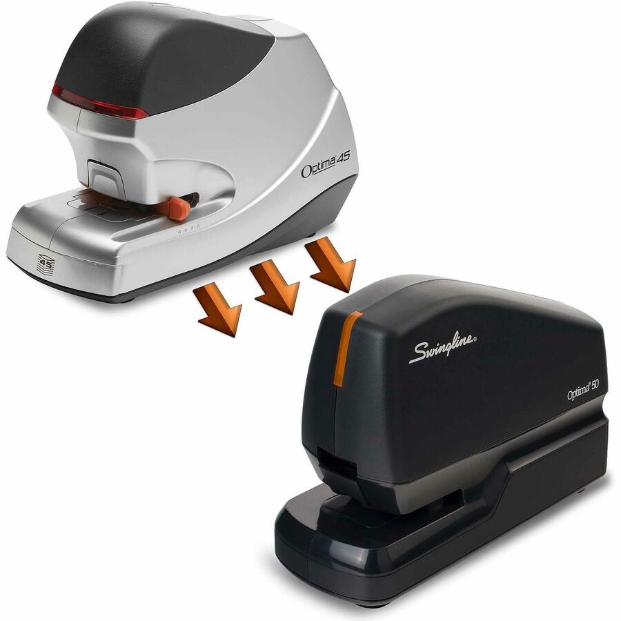 Swingline Optima 50 Electric Stapler - Staples Upto 50 Sheet of 20lb Paper - Holds Upto 210 Staple - Full Strip - Staple