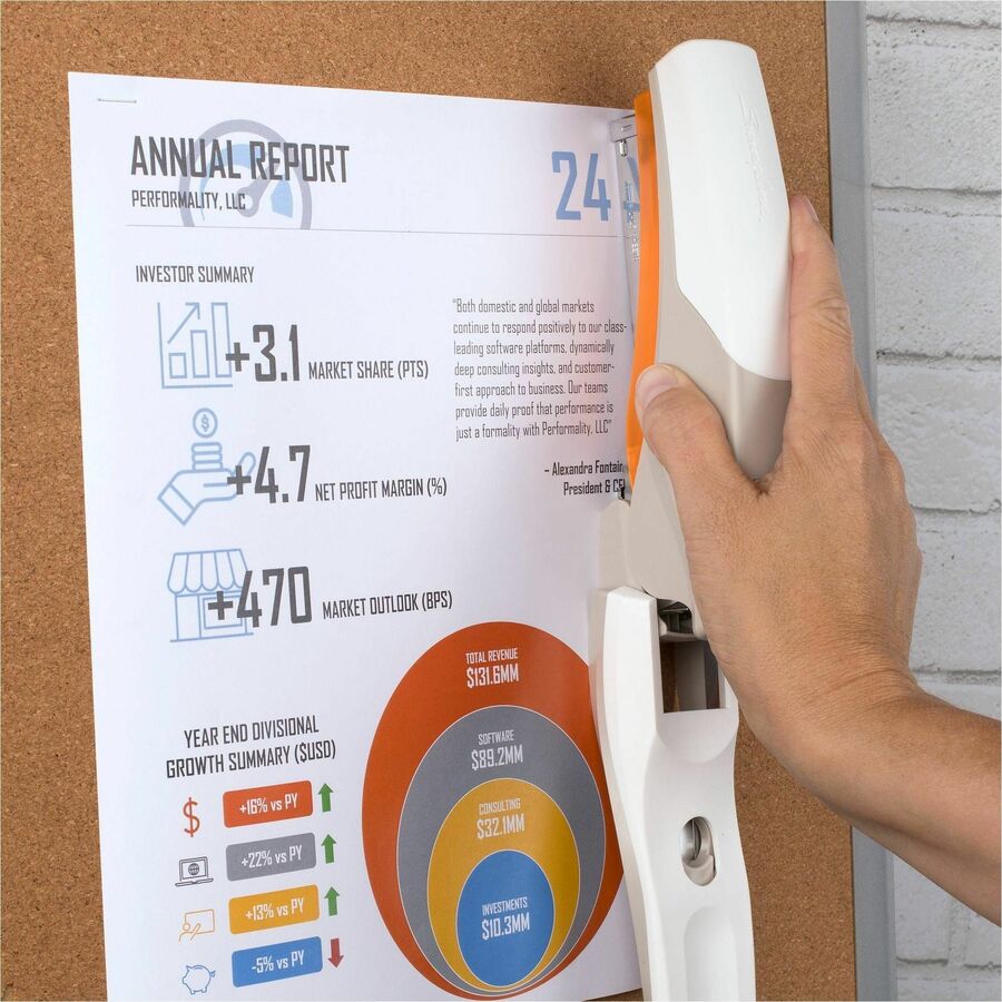 Swingline Optima 25 Reduced Effort Stapler - Staples Upto 25 Sheet of 20lb Paper - Holds Upto 210 Staple - Full Strip - 