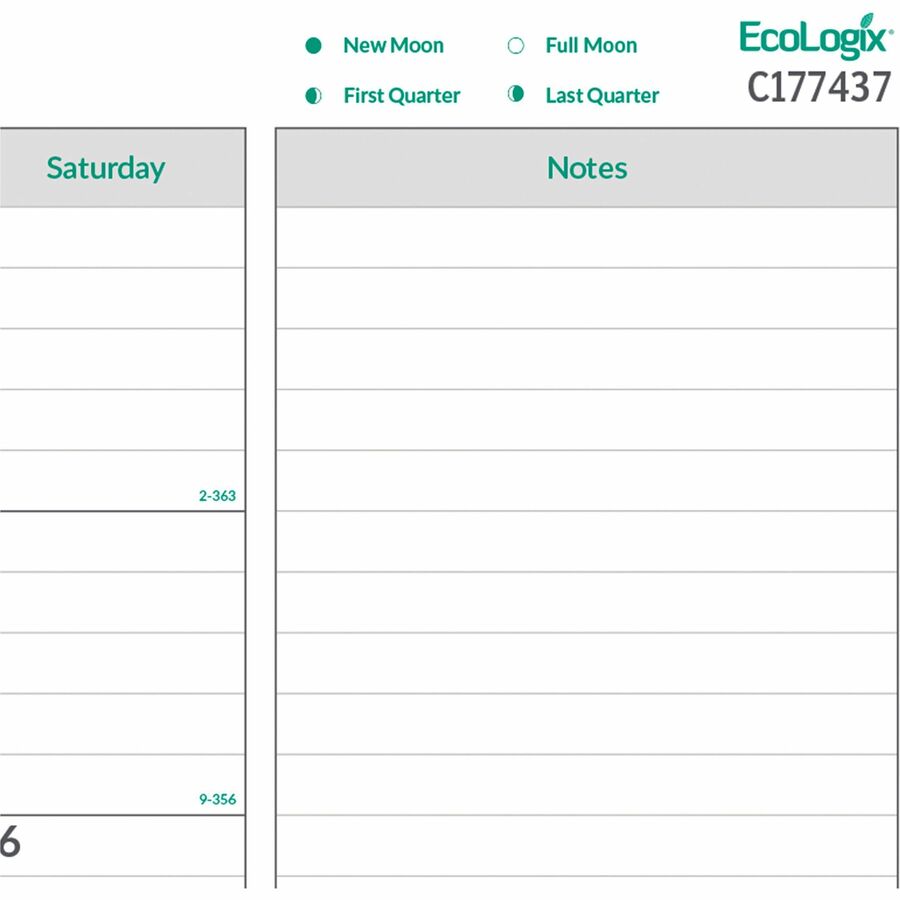 Brownline EcoLogix Monthly Desk Pad Calendar - Monthly - 12 Month - January 2027 to December 2027 - 1 Month Single Page 