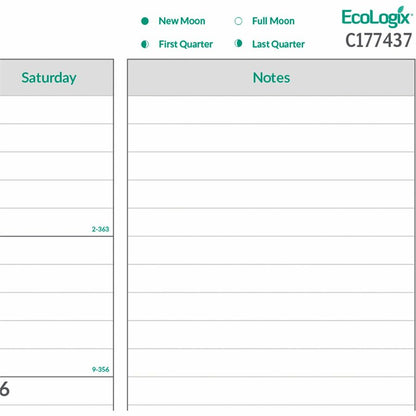 Brownline EcoLogix Monthly Desk Pad Calendar - Monthly - 12 Month - January 2027 to December 2027 - 1 Month Single Page 