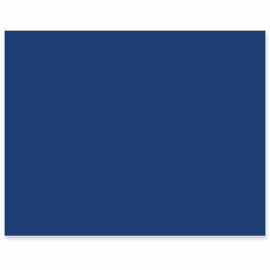 Pacon Railroad Board - Art, Mat, Mounting, Block Printing, Poster, Stenciling - 22" Height x 28" Width - Dark Blue - 25 