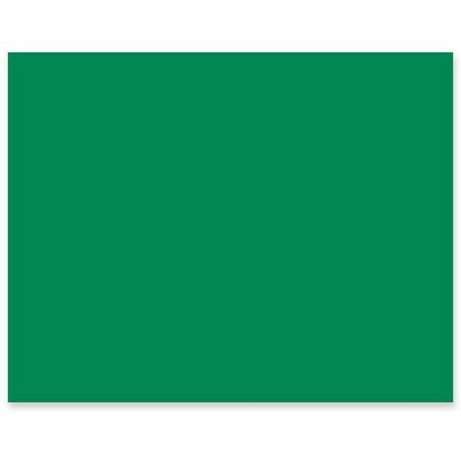Pacon Railroad Board - Art, Mat, Mounting, Poster, Block Printing, Stenciling - 28" Height x 22" Width - Holiday Green -
