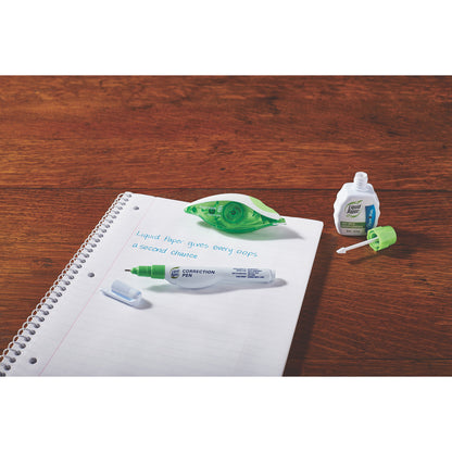 Paper Mate Liquid Paper DryLine Correction Tape - 0.20" Tape Width x 39.33 ft Tape Length - White Tape - Blue Dispenser 