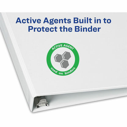 Avery® TouchGuard View 3 Ring Binder - 2" Binder Capacity - Letter - 8 1/2" x 11" Sheet Size - 530 Sheet Capacity - 530 