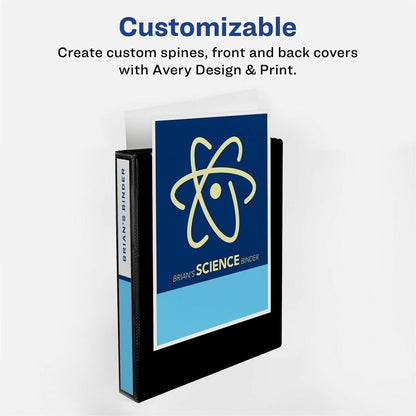 Avery® TouchGuard View 3 Ring Binder - 2" Binder Capacity - Letter - 8 1/2" x 11" Sheet Size - 530 Sheet Capacity - 530 