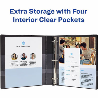 Avery® TouchGuard View 3 Ring Binder - 2" Binder Capacity - Letter - 8 1/2" x 11" Sheet Size - 530 Sheet Capacity - 530 