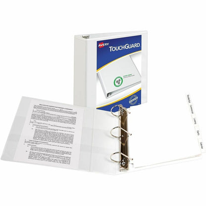 Avery® TouchGuard View 3 Ring Binder - 3" Binder Capacity - Letter - 8 1/2" x 11" Sheet Size - 635 Sheet Capacity - 635 