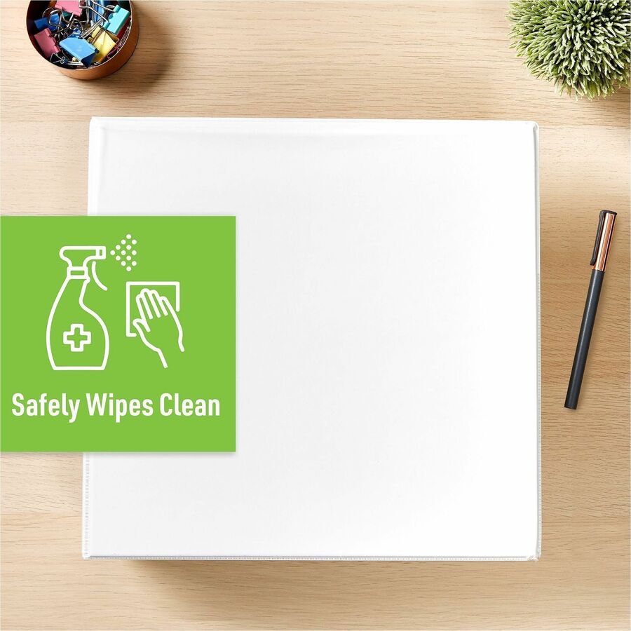 Avery® TouchGuard View 3 Ring Binder - 3" Binder Capacity - Letter - 8 1/2" x 11" Sheet Size - 635 Sheet Capacity - 635 