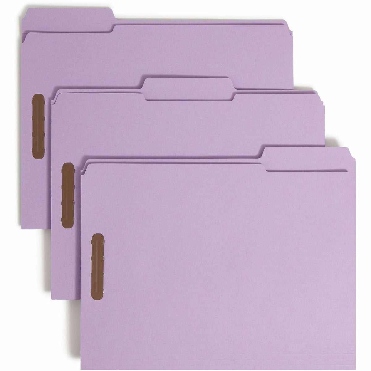 Smead 1/3 Tab Cut Letter Recycled Fastener Folder - 8 1/2" x 11" - 3/4" Expansion - 2 x 2K Fastener - 2" Fastener Capaci