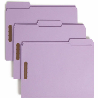 Smead 1/3 Tab Cut Letter Recycled Fastener Folder - 8 1/2" x 11" - 3/4" Expansion - 2 x 2K Fastener - 2" Fastener Capaci