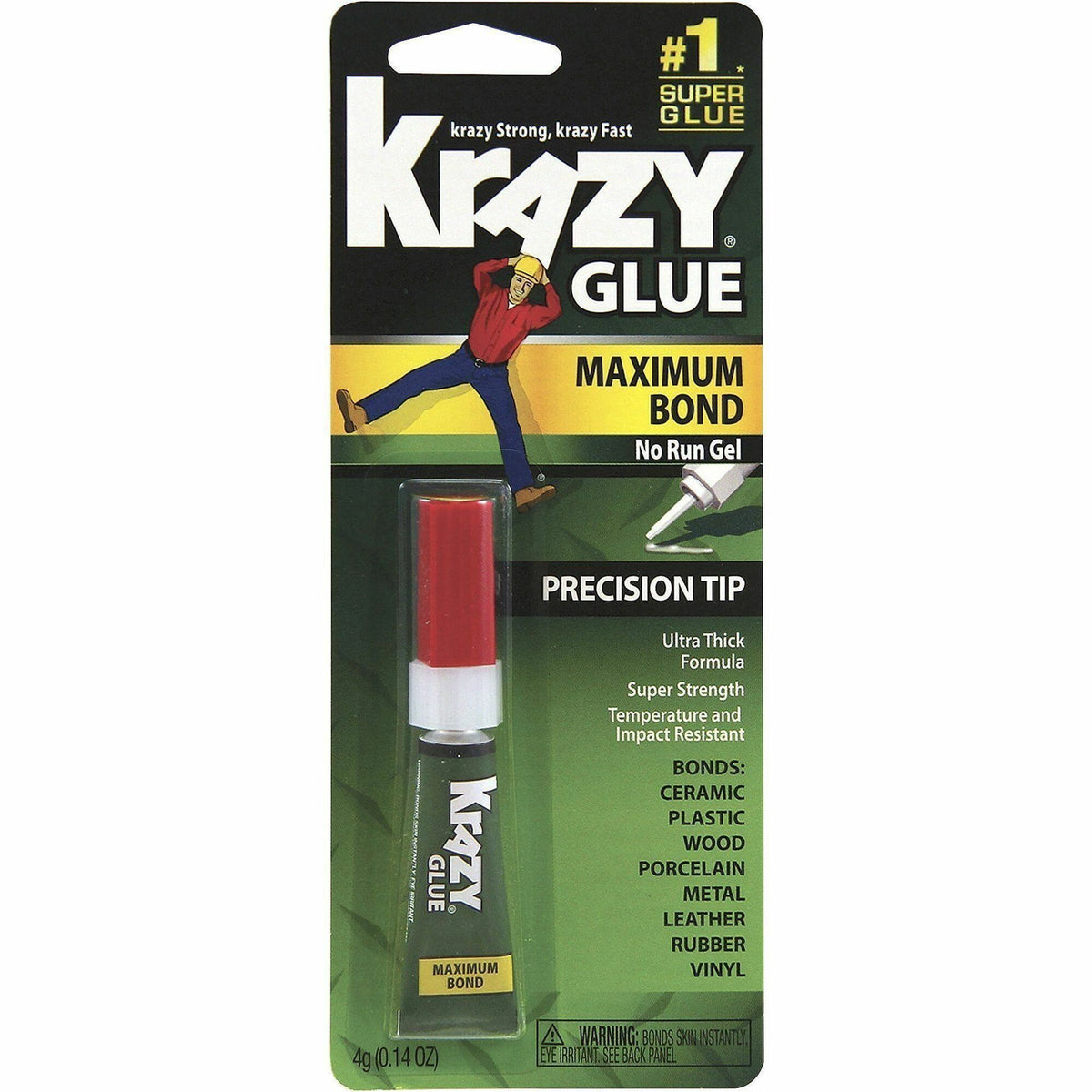 Krazy Glue Advanced Gel - 0.14 oz - Clear - 1 Each