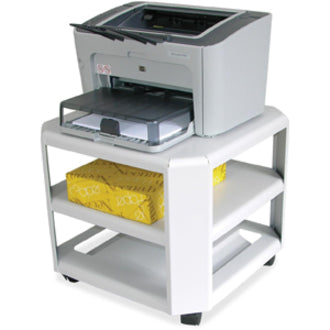 Master Mobile Printer Stand - 75 lb Load Capacity - 2 x Shelf(ves) - 8.50" Height x 18" Width x 18" Depth - Floor - Stee
