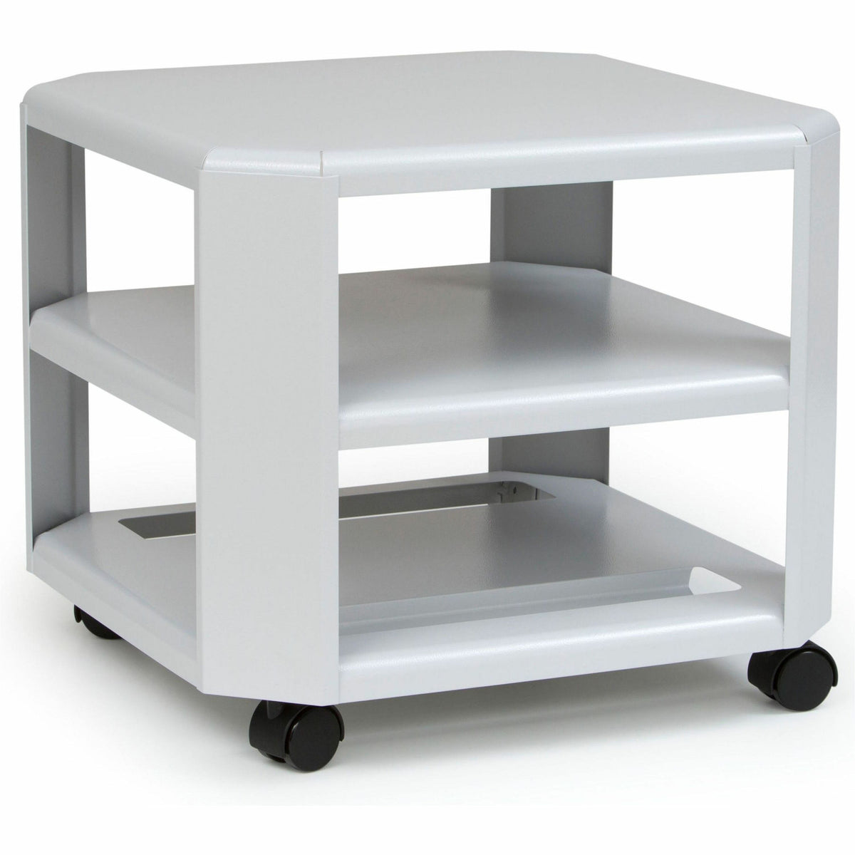 Master Mobile Printer Stand - 75 lb Load Capacity - 2 x Shelf(ves) - 8.50" Height x 18" Width x 18" Depth - Floor - Stee