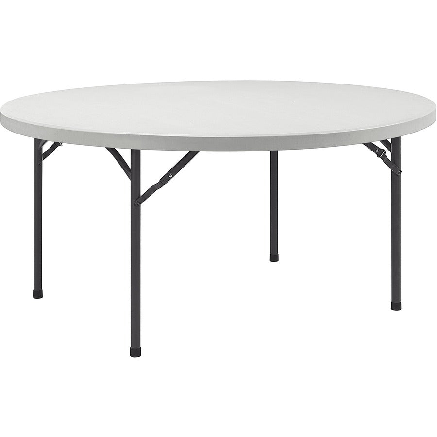 Lorell Ultra-Lite Banquet Folding Table - Round Top - 600 lb Capacity - 48" Table Top Diameter - 29.25" Height x 48" Wid