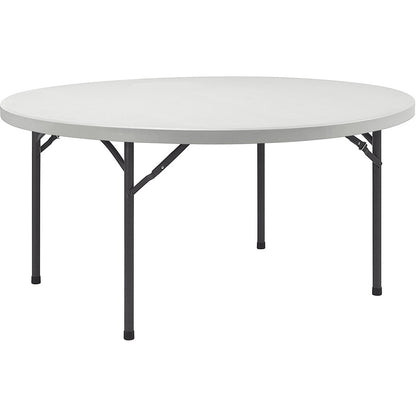 Lorell Ultra-Lite Banquet Folding Table - Round Top - 600 lb Capacity - 48" Table Top Diameter - 29.25" Height x 48" Wid
