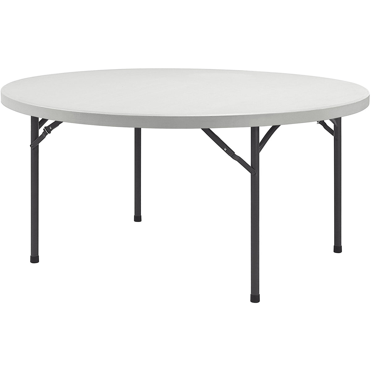 Lorell Ultra-Lite Banquet Folding Table - Round Top - 600 lb Capacity - 48" Table Top Diameter - 29.25" Height x 48" Wid