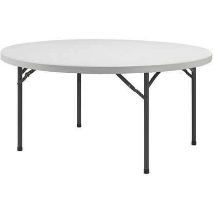 Lorell Ultra-Lite Banquet Folding Table - Round Top - 600 lb Capacity - 48" Table Top Diameter - 29.25" Height x 48" Wid