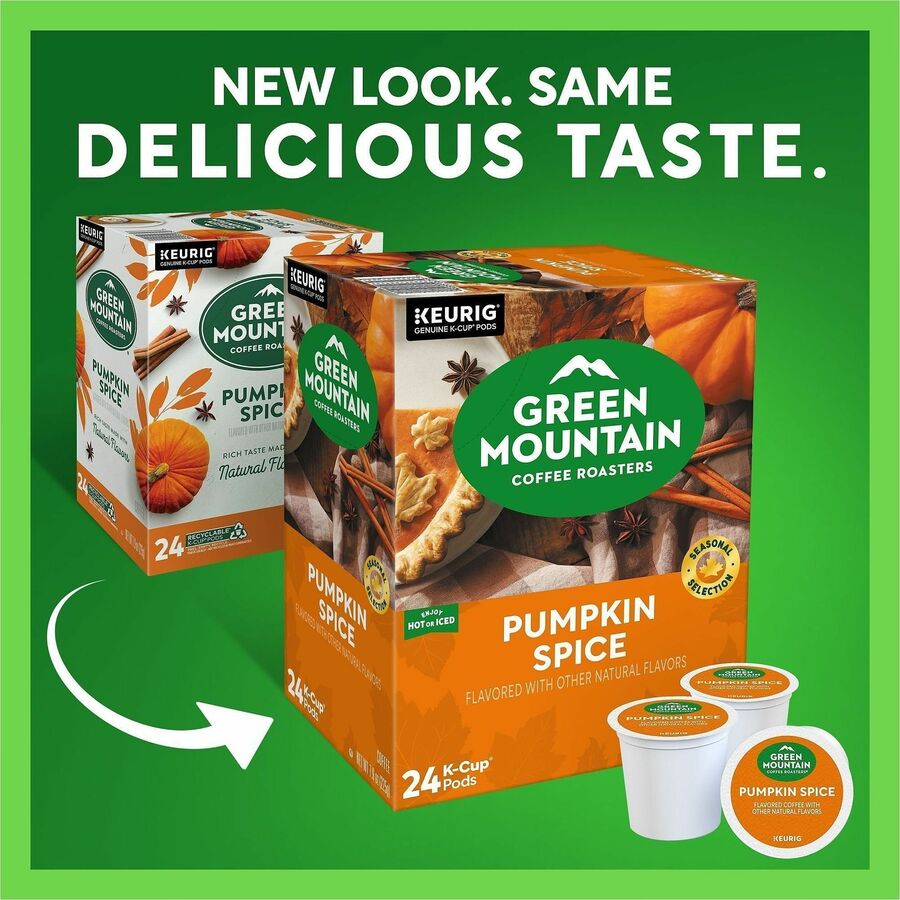 Green Mountain Coffee Roasters® K-Cup Pumpkin Spice Coffee - Compatible with Keurig Brewer - Regular - Light - K-Cup - K